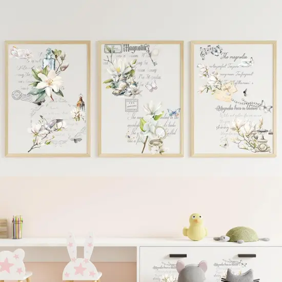 16 Sheets Vintage Floral Rub on Transfers {3}