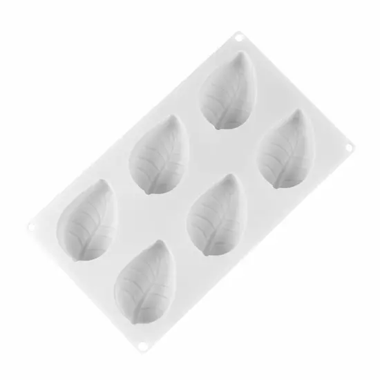 Leaf 6 Cavity Silicone Mold {5}