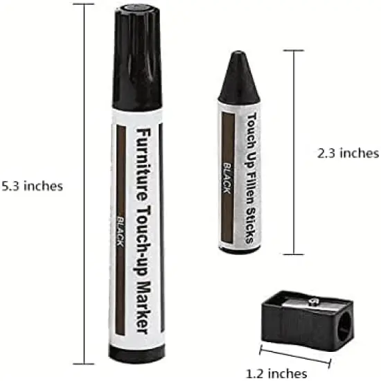 Furniture Repair Kit – 21PC Wood Markers & Wax Sticks for Scratches, Stains & Touch-Ups on Furniture {2}