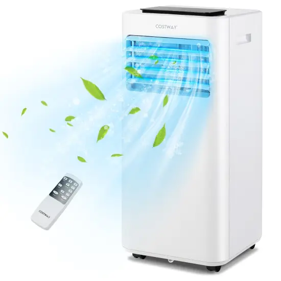 Costway 8000 BTU Portable Air Conditioner 3-in-1 AC Unit withCool Fan Dehum Sleep Mode {1}