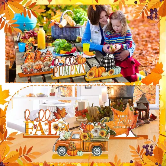 6 Pcs Fall Decor for Home Fall Table Centerpieces {5}