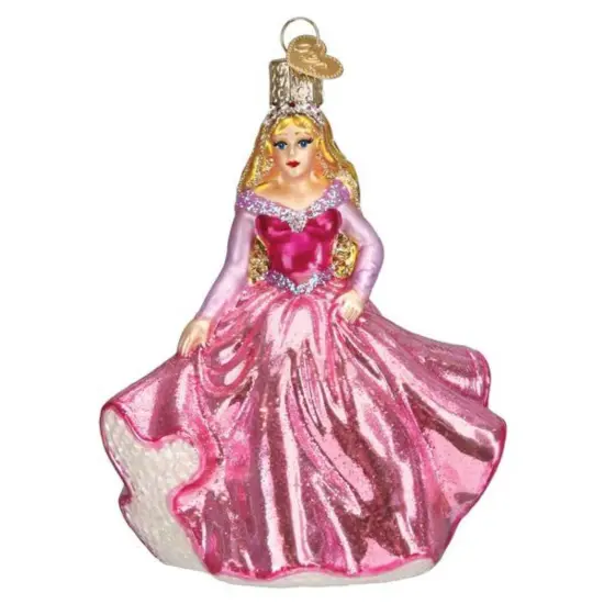 Old World Christmas 4.5 Inch Princess Tree Ornament , Fairy Tale Pink Dress {1}