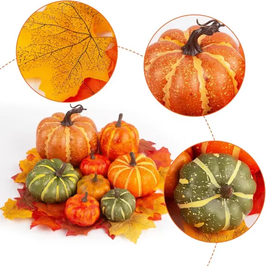 38pcs Fall Pumpkins Decor Set {3}