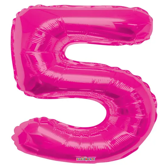34" Numeral 5 Balloon - Pink, 1ct {1}