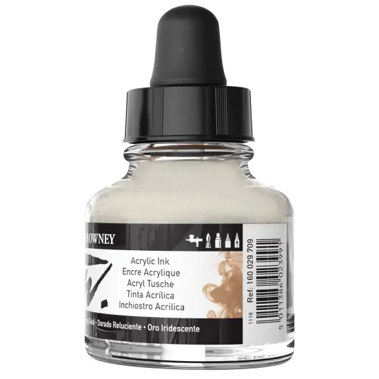 FW Acrylic Artists Ink 1oz-Shimmering Gold {4}