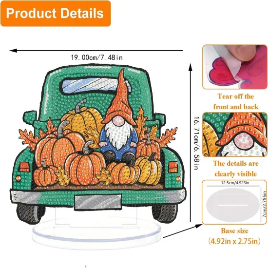 Pumpkin Gnome Diamond Art Painting Kits for Adults {2}