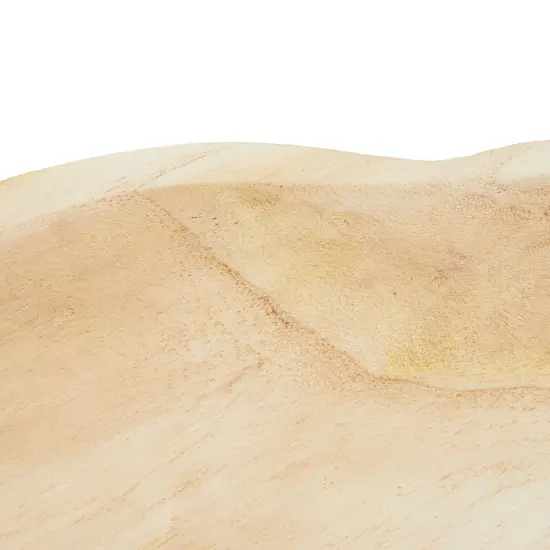 16 In Handmade Wooden Dough Bowls for Decor, Paulownia Wood Cross Shaped Dough Bowl Brown {4}