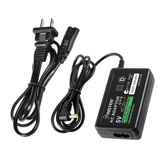 Insten Battery Wall Travel Charger for Sony PSP 1000 PSP-110 PSP-1001/PSP Slim & Lite 2000/PSP 3000 Replacement AC Adapter Power Supply for PSP Black {4}