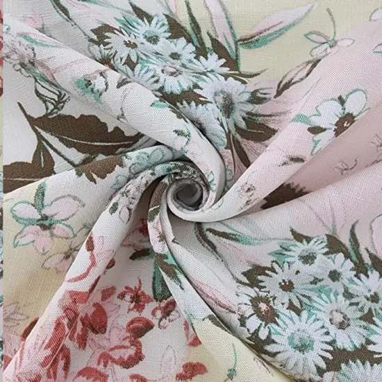 1 Yard Rayon Lightweight Slub Fabric Neutral For Stylish Clothing 55/58 inches Width {1}