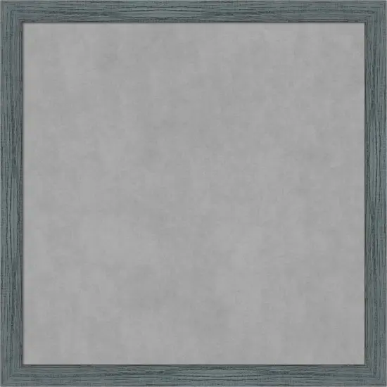 Dixie Blue Grey Rustic Narrow Wood Framed Magnetic Board {1}