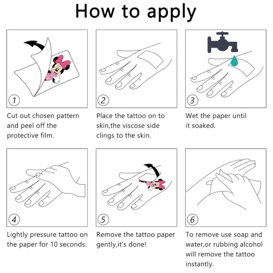 34Pcs Temporary Tattoos Party Favors {5}