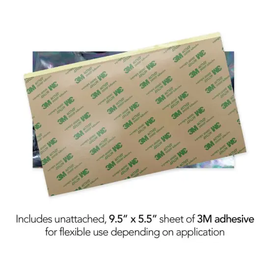 Shell Veneer, 5.5 x 9.5 inches | WMOP, BMOP, Abalone | Includes 3M Adhesive Sheet for Application, Great for Inlay Projects Aquamarine {3}