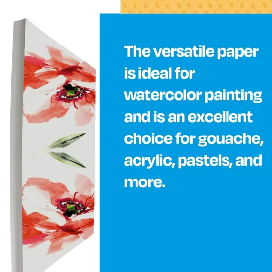 Sax Watercolor Paper, 24 x 36 Inches, 90 lb, Natural White, 100 Sheets {6}