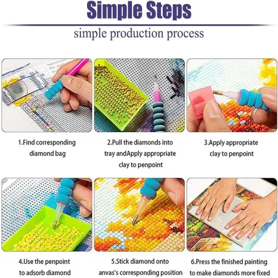 2 Pack Diamond Painting Kits，Large 5D DIY Dandelion Flower Diamond Painting Kits for Adults，DIY Full Drill Crystal Rhinestone Arts and Crafts，Gem Art Painting with Diamond Home Wall Decor (28X16inch) {4}