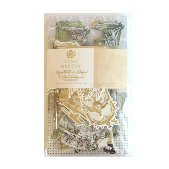 Vignette Papers and Embellishments {1}