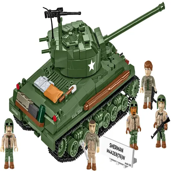 COBI Historical Collection WWII M4A2E8 Sherman "Easy Eight" Tank Building Set, 865 Pieces {3}