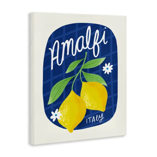 Stupell Industries Amalfi Lemons on Blue Canvas Wall Art Design by Louise Allen Designs {3}