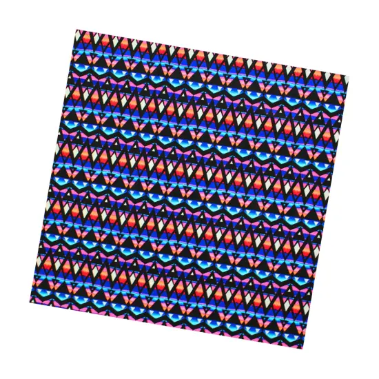 Diamond Triangle Printed Spandex Fabric {3}