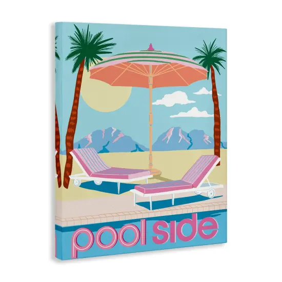 Stupell Industries Preppy Coastal Poolside Canvas Wall Art Design by Jo Reid {3}