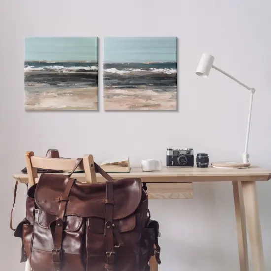 Stupell Industries Summer Waves Abstract 2pc Canvas Wall Art Set Design by Ethan Harper  {2}