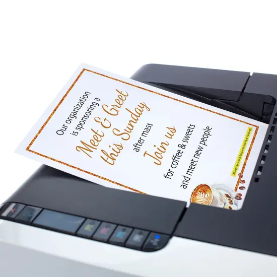 Great Papers! Latte Coffee Beans Letterhead, for Invitations, Announcements and Personal Messages, Printer Friendly 8.5&rdquo;x11&rdquo;, 50 Pack {5}