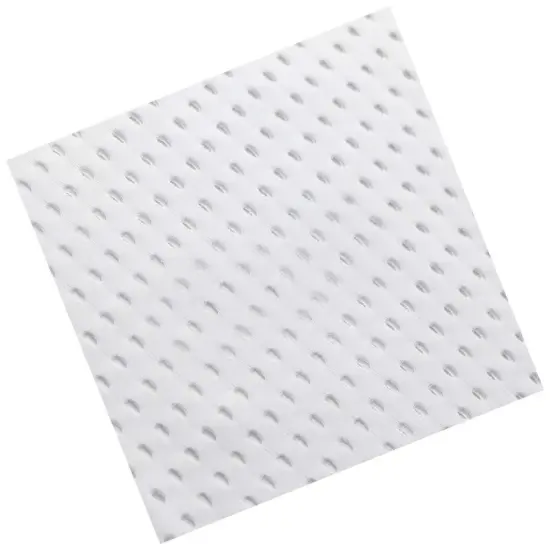 Peep Mesh Poly Spandex Breathable Fabric White {6}