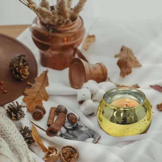 4E&rsquo;s Novelty 24 pcs Gold Mercury Glass Votive Candle Holder for Wedding Centerpieces, Parties & Home Decor {3}