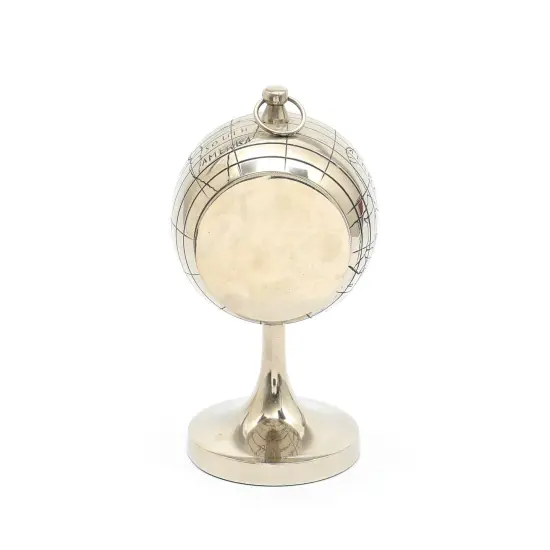 Decorative & Classic Aluminum Silver Table Clock - Desk clock {4}
