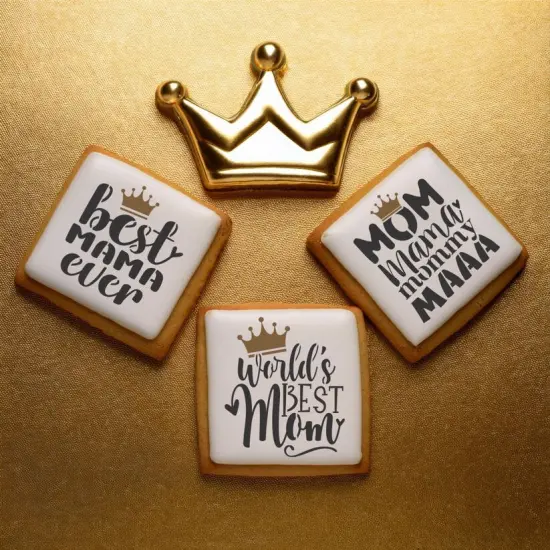 Best Mom 3 Piece Cookie Stencil Bundle {3}