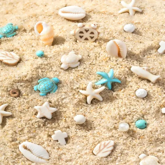 Beach Beads for Bracelets, 6000pcs 4mm Glass Beads Bracelet Making Kit, Beach Beads for Jewelry Making, Beach Jewelry Making Kit with Letter&Number Beads, Seashells, Spacer Beads, Pearl Beads {4}