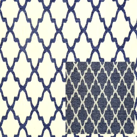 Hermitage Upholstery & Bedding Fabric Midnight {1}