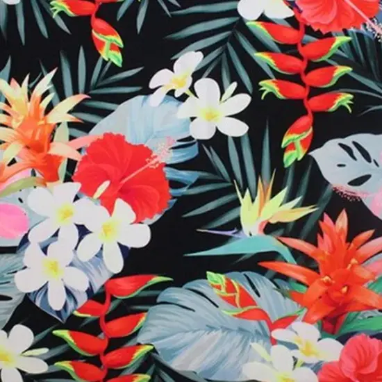 Tropical Mood Printed Spandex Fabric {2}