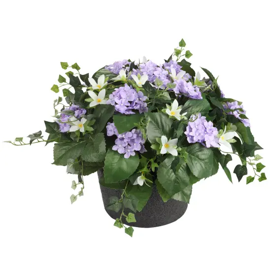 Haute Decor Adjustable Purple Hydrangea Urn Planter Fillers {1}