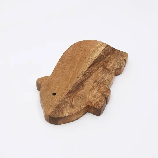 Handmade Wooden Serving & Chopping Board-11" X 6.5" {4}