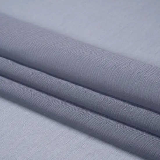 1 Yard Infinity Blue Crinkled Silk Chiffon Fabric Lightweight Sheer Material, 43 Inches Wide {4}