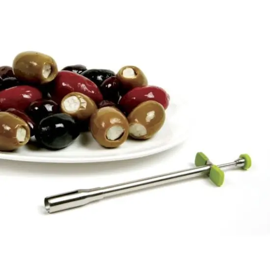 Norpro Stainless Steel Olive Stuffer - Appetizer Cocktail Stuffed Filler Plunger {6}