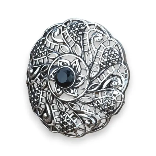 Classic Ring with Oxidised Plating Women Rings Open Wrap Finger Rings Adjustable Indian Bollywood Jewelry Antique Vintage Knuckle Boho Jewelry for Women BLACK {1}