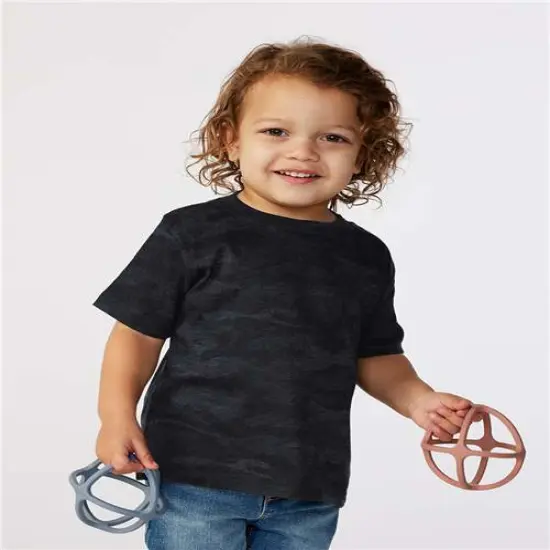 Rabbit Skins&reg; Infant Fine Jersey Crew Neck Short Sleeve Tee - 3322 Black {5}