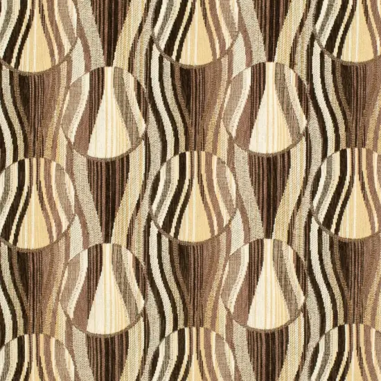 Umber - Brown AbstractGeometric Upholstery Fabric 54 Inches" {1}