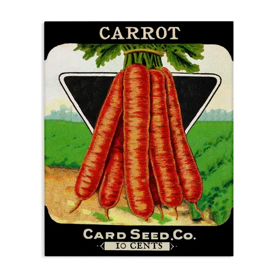 Stupell Industries Vintage Gardening Carrots Canvas Design by Lil' Rue {1}