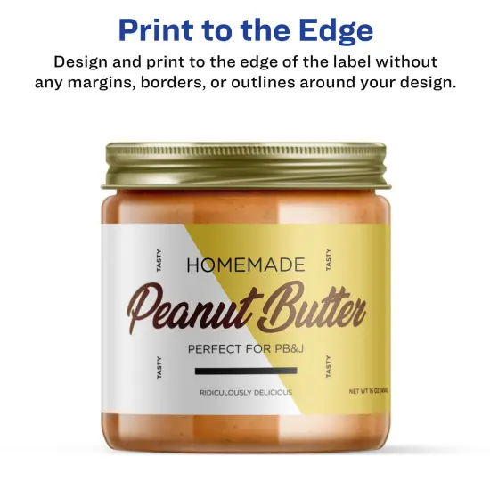 Avery Durable Waterproof Rectangle Labels with Sure Feed, 5/8" x 7-1/2" {3}