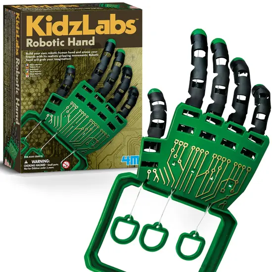 4M: KidzLabs: Robotic Hand - Build Your Own, Gripping Movements Toy Hand Kit, DIY Science Gadget Craft, Explore Animation Principles, STEM Set Kids 8+ {3}