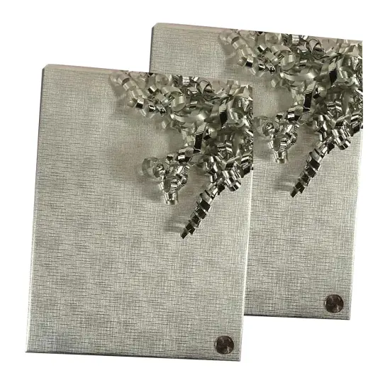 Silver Textured Embossed Metallic Wrapping Paper 30" x 417" Roll {6}