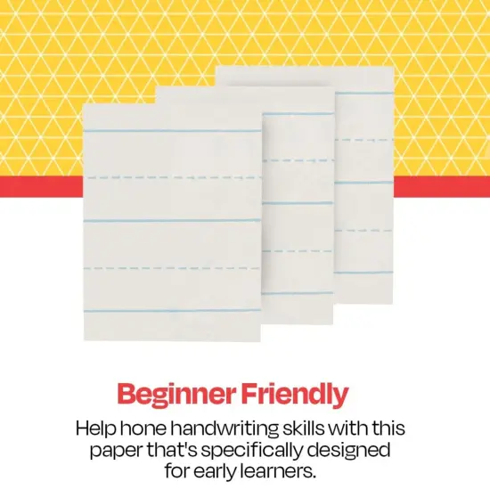 School Smart Storybook Paper, 3/4 Inch Rule, 18 x 12 Inches, 500 Sheets {5}