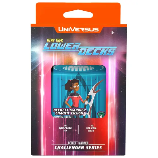 UniVersus: STAR TREK Lower Decks: Challenger Series - Mariner - 63 Cards, 2 Characters, Ready To Play Deck-Building Card Game, 6 Foil/Alt Art Cards {1}