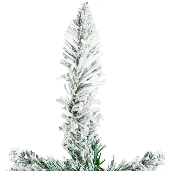 Northlight Frosted Pine Artificial Christmas Tree in Burlap Base - 3' - Unlit Green {6}