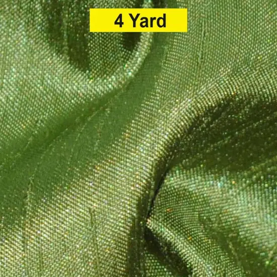 Shantung Satin Fabric Satin Dupioni Silk for Apparel and Garments 60" Wide Dark Lime {1}