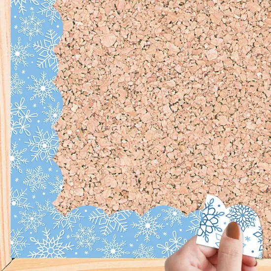 Big Dot of Happiness Winter Snowflakes - Scalloped Classroom Decor - Bulletin Board Borders - 51 Feet {1}
