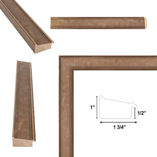 Modern Mocha Bronze Flat Picture Frame 16x24 frame {4}