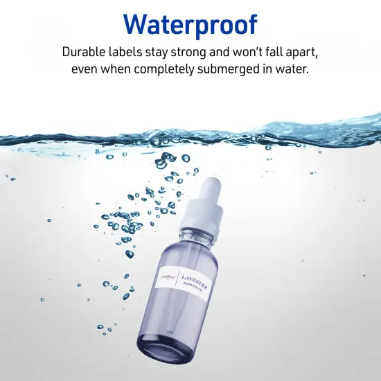 Avery Waterproof Printable Address Labels with Sure Feed, 1" x 2-5/8", White, Ultrahold Permanent Adhesive, Laser Printers, 1,500 Blank Mailing Labels (5520) {3}